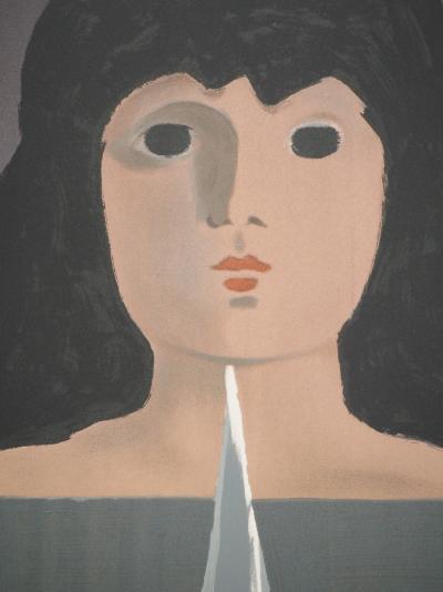 Adam SAULNIER : La femme au portail, Lithographie originale signée 2