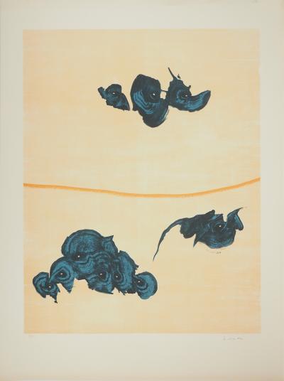 Philippe LABARTHE : Oiseaux surréalistes, Lithographique originale signée 2