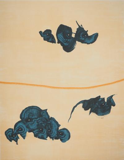 Philippe LABARTHE : Oiseaux surréalistes, Lithographique originale signée 2