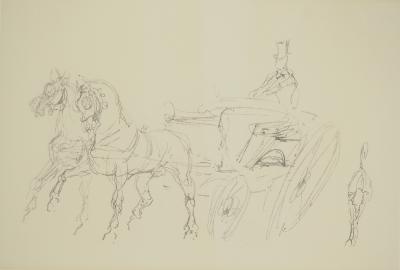 Henri DE TOULOUSE-LAUTREC : Le cocher, Affiche en lithographie 2