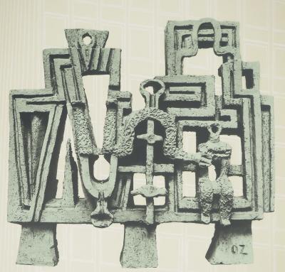 Ossip ZADKINE : Construction, Affiche en lithographie signée 2
