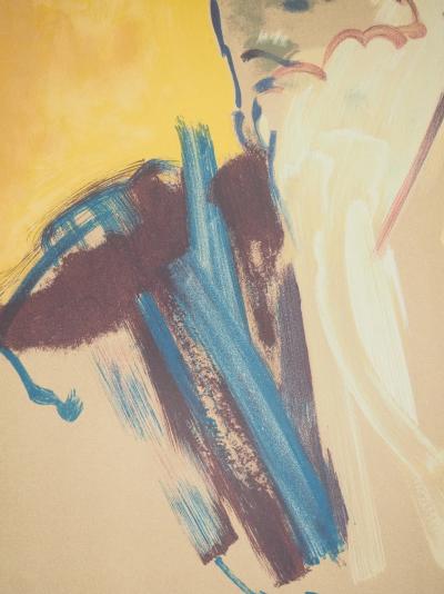 Christian BERARD : Jeune fille pensive, Affiche en lithographie 2