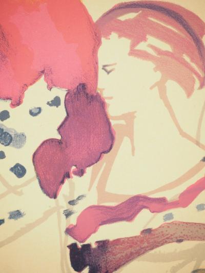 Christian BERARD : Théâtre, L'ange coloré, Affiche en lithographie signée 2