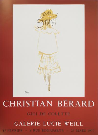 Christian BERARD : La petite fille en jaune, Affiche originale d’époque 2