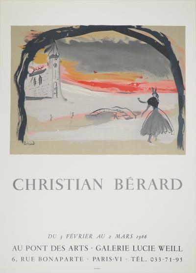 Christian BERARD : Théâtre : La danseuse sur le pont, Affiche en lithographie 2