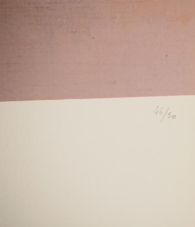 Christian BERARD : Acteur en manteau rouge, Lithographie 2