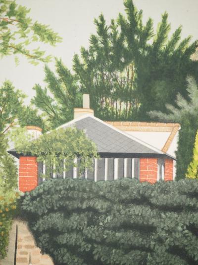 Edouard DERMIT : Jardin, Lithographie originale signée 2