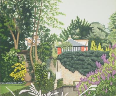 Edouard DERMIT : Jardin, Affiche en lithographie 2