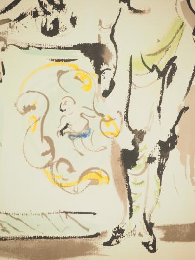 Christian BERARD : Théâtre, les comédiens, Affiche en lithographie signée 2