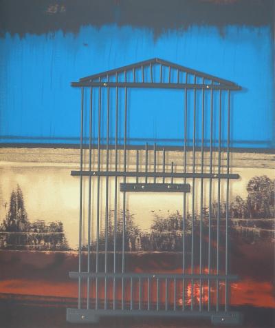 Max ERNST: Freiluftportal, Originallithographie 2