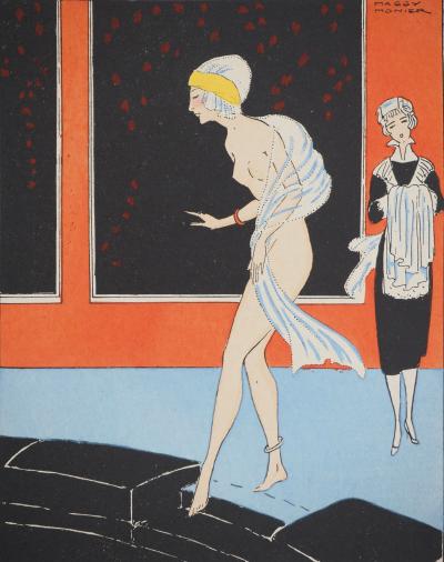 Maggy MONIER : Art déco, L'ultra-moderne, Lithographie et pochoir signée 2