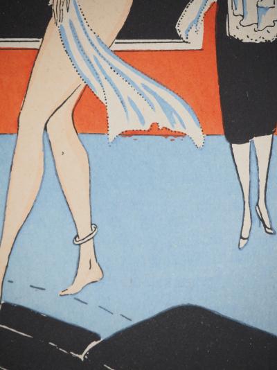 Maggy MONIER : Art déco, L'ultra-moderne, Lithographie et pochoir signée 2