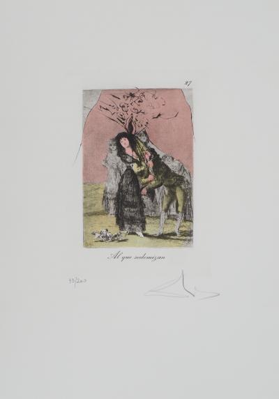 Salvador DALI : Le rejet, Gravure originale signée 2