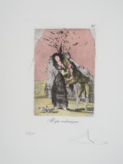 Salvador DALI : Le rejet, Gravure originale signée 2