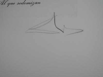 Salvador DALI : Le rejet, Gravure originale signée 2