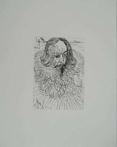 Salvador DALI : Cervantes, Gravure originale signée 2