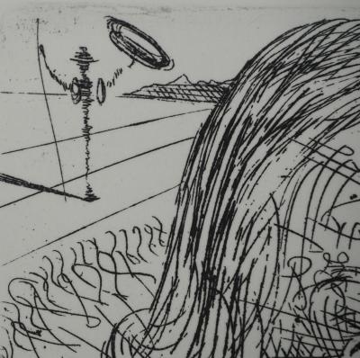 Salvador DALI : Cervantes, Gravure originale signée 2