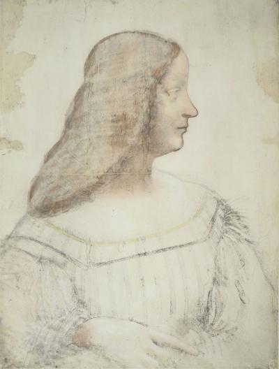 Leonard DE VINCI : Isabelle d'Este, Lithographie et pochoir 2