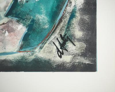 Henry Maurice D'ANTY : Chevaux au galop, Lithographie et pochoir signée 2