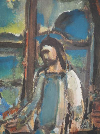 Georges ROUAULT : Stella Vespertina, Père et fils, Lithographie et pochoir signée 2