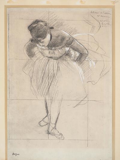 Edgar DEGAS : Ballerine, La répétition, Lithographie et pochoir signée 2