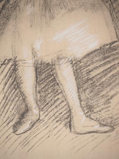 Edgar DEGAS : Danseuse saluant le public, Lithographie et pochoir signée 2
