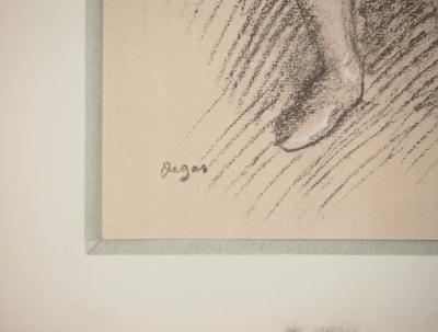 Edgar DEGAS : Danseuse saluant le public, Lithographie et pochoir signée 2