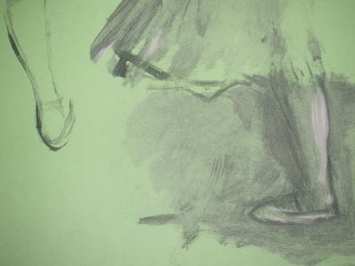 Edgar DEGAS : Danseuses à la barre d'échauffement, Lithographie et pochoir signée 2