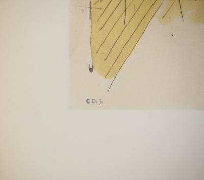 Jacques VILLON : Portrait d'homme, Lithographie et pochoir signée 2