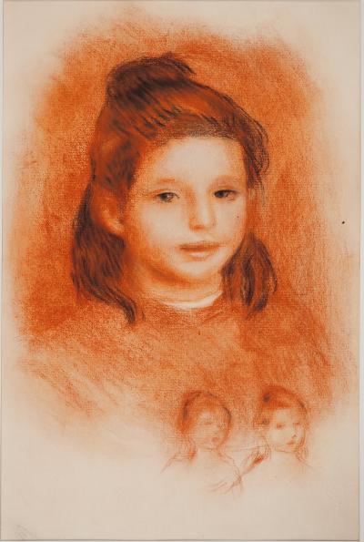 Pierre-Auguste RENOIR : Etude pour un portrait, Lithographie signée 2