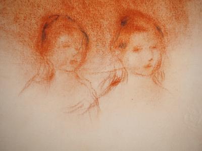 Pierre-Auguste RENOIR : Etude pour un portrait, Lithographie signée 2