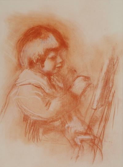 Pierre-Auguste RENOIR : Le jeune artiste, Lithographie signée 2