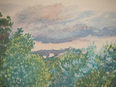 Pierre-Auguste RENOIR : Le champs de fleur, Lithographie 2