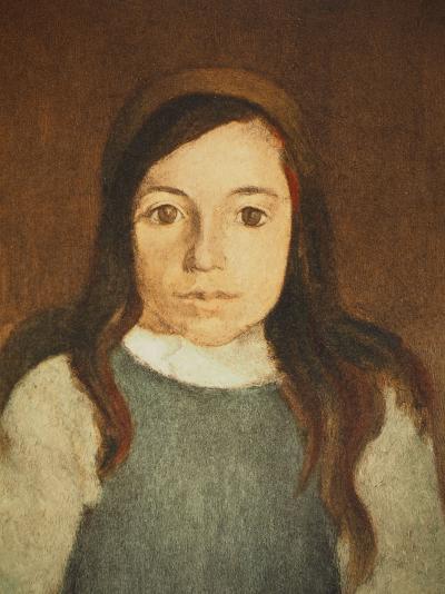 Henri MATISSE : La petite fille au serre-tête, Lithographie signée 2