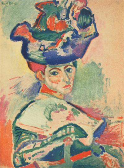 Henri MATISSE : Femme au chapeau, Lithographie signée 2