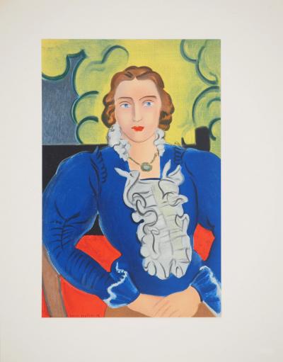 Henri MATISSE : La blouse bleue, Lithographie signée 2