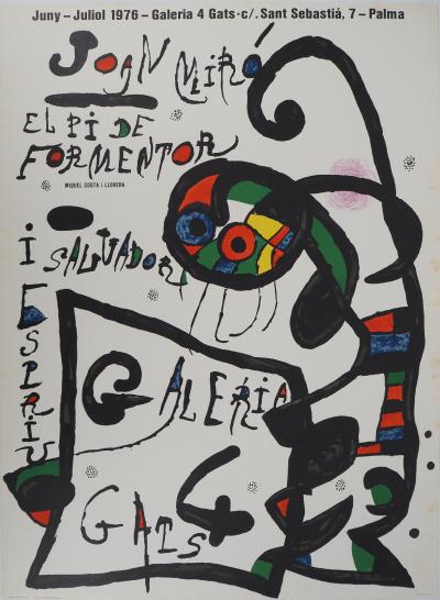 Joan MIRO : L'envol de la danseuse, Affiche en lithographie originale signée 2