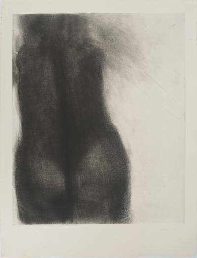 Claude GARACHE : Nu de dos, Gravure original, Signée 2