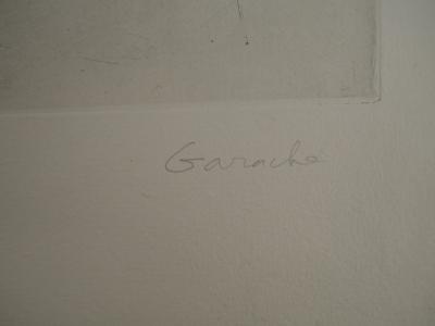 Claude GARACHE : Nu de dos, Gravure original, Signée 2