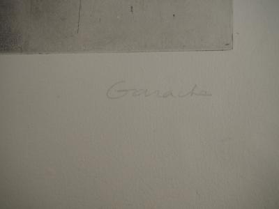 Claude GARACHE : Nu au trois quart, Gravure original, Signée 2
