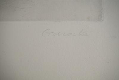 Claude GARACHE : Figure dynamique, Gravure original, Signée 2