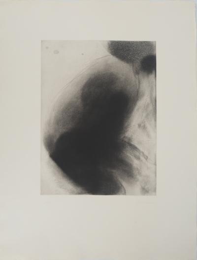 Claude GARACHE : Corps abstrait, Gravure original, Signée 2