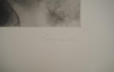 Claude GARACHE : Corps abstrait, Gravure original, Signée 2
