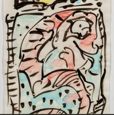 Pierre ALECHINSKY - untitled, 1991 - ink and watercolor on paper 2