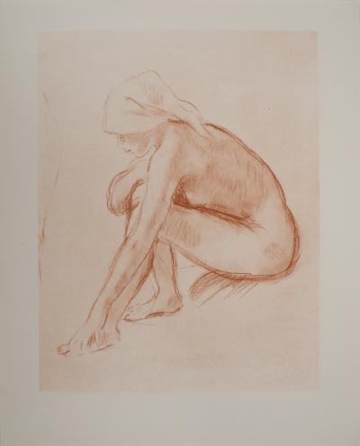 Berthe MORISOT : Baigneuse assise, Héliogravure 2