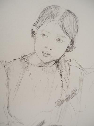Berthe MORISOT : Etude de fillette, Héliogravure 2