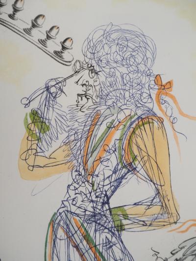 Salvador Dali : Casanova, L’homme et les six œufs, Gravure originale signée 2