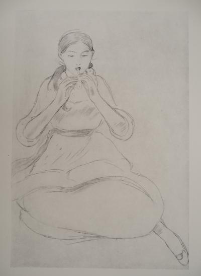 Berthe MORISOT : Jeune fille au sifflet, Héliogravure 2