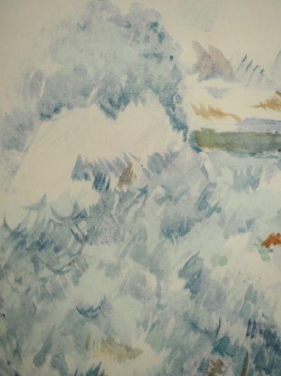 Paul CEZANNE : Paysage en Provence, Lithographie et pochoir 2