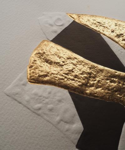 Georges BRAQUE : L’oiseau en vol, Gravure réhaussée à l’or 2